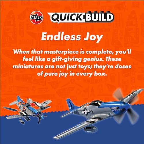 Airfix طقم نماذج طائرات Airfix J6009 Quickbuild للكبار والأطفال - هارير - طائرات مقاتلة بلاستيكية، مجموعات بناء كتل، نماذج طائرات تتجمع بسهولة، ألعاب هندسية للهدايا - Image 5