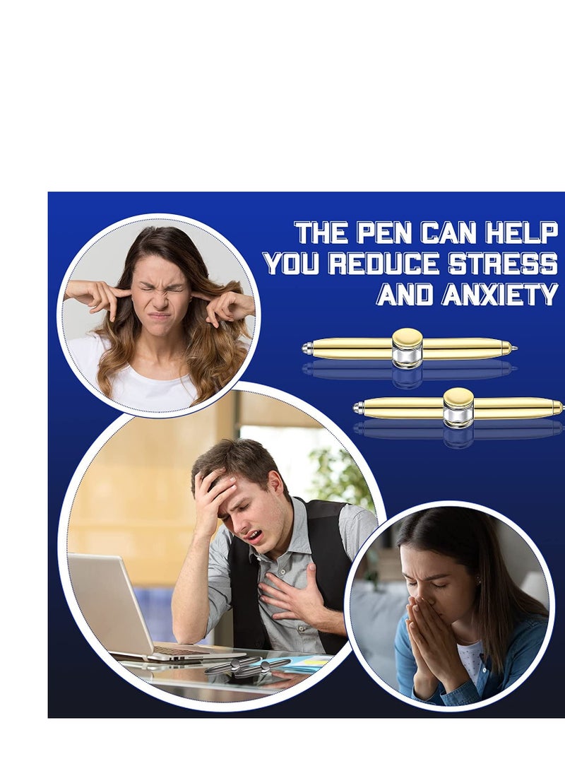 Fidget Spinner Pen With LED Light, Stress Reducer, Thinking Ballpoint Pen, Gift, Anti Stress Anxiety  - Image 5