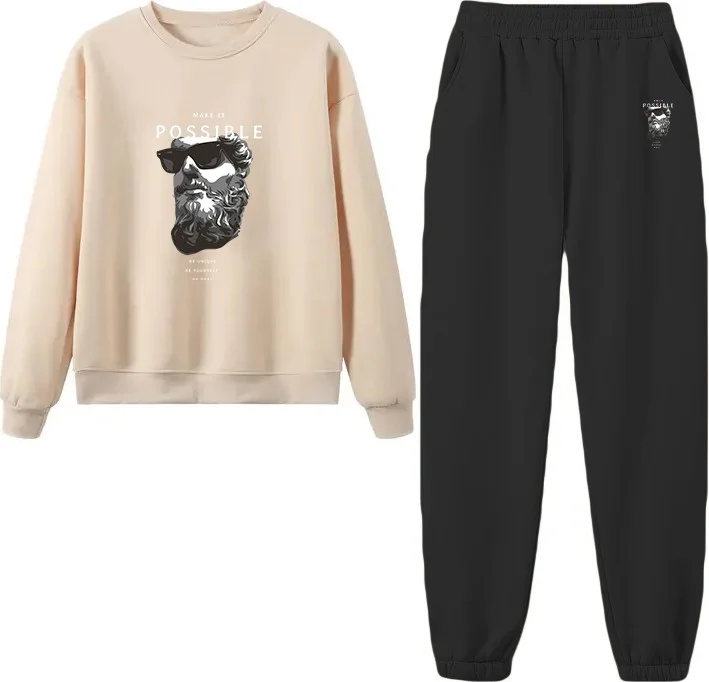 دوغ فش Tracksuit Oversize Possible Printed Tracksuit,lover,couple Combination Green