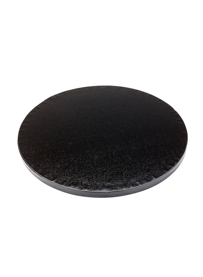 Restaurantware Pastry Tek 10 Inch Cake Board, 1 Durable Cake Drum - Round, Covered Edges , Black Paper Cake Base, Disposable, For Birthdays, Weddings, Or Parties - Image 4
