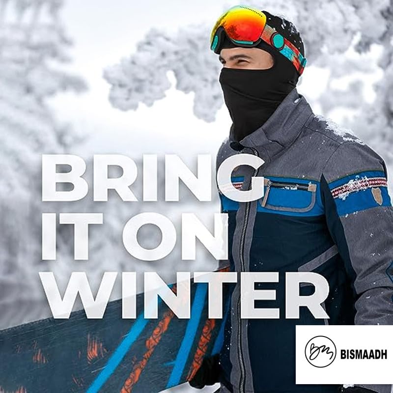BISMAADH Ski Mask, Balaclava Face Mask for Men and Women - Skiing, Snowboarding, Motorcycle - Image 5