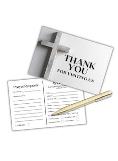 Lashicorn Church Visitor Cards To Fill Out Welcome Prayer Request | 50 Pk 4 X 6” Postcards Pack Bulk Thank You For Visiting Pew Tracts Soul Winning Cross And Bible  - Image 5