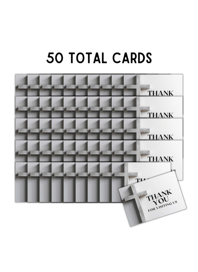 Lashicorn Church Visitor Cards To Fill Out Welcome Prayer Request | 50 Pk 4 X 6” Postcards Pack Bulk Thank You For Visiting Pew Tracts Soul Winning Cross And Bible  - Image 2