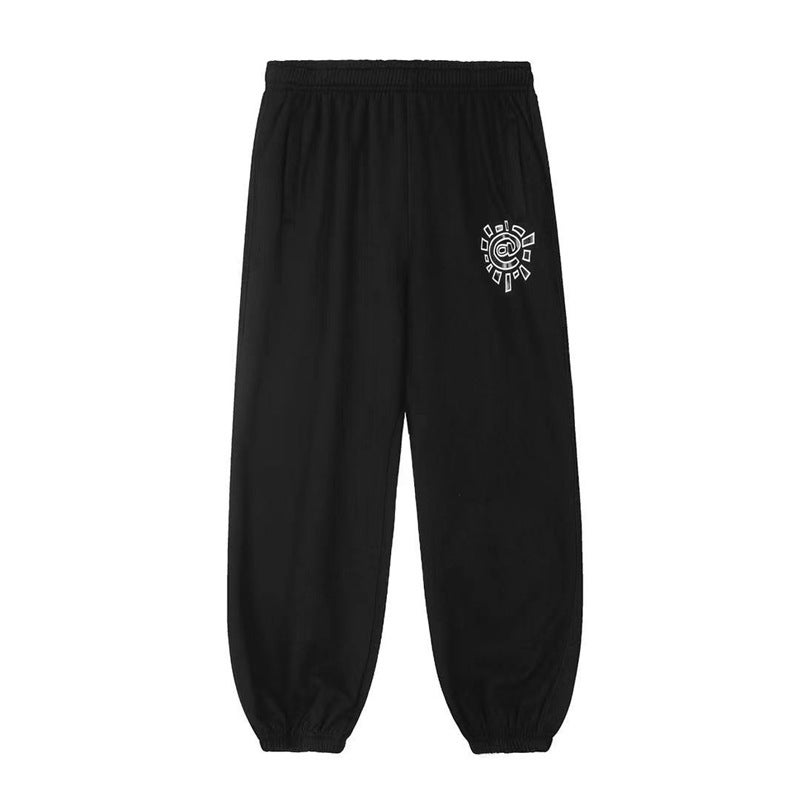 ADWYSD Sun Roll fleece-lined Hooded Sweater Casual Trousers High Street Couples Short Sleeve T-Shirt Pants suit Hoodie AD02#black 