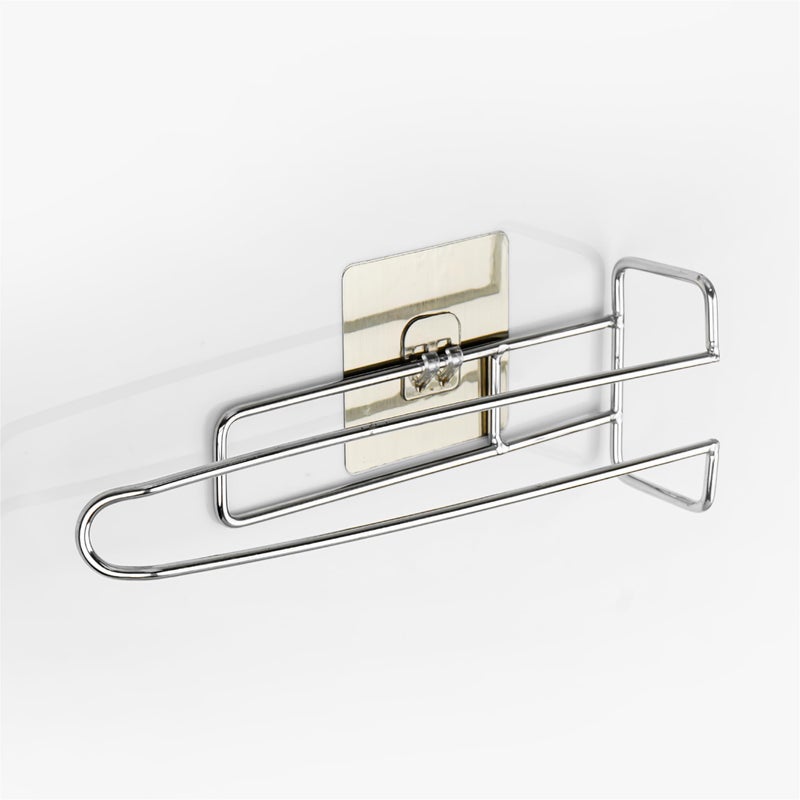 GS Gujarat GS Gujarat Toilet Paper Holder -Kitchen -Bathroom Napkin Holder Wall-Mounted Paper Towel Holder, Chrome-Plated Metal, Self-Adhesive Installation Pack of 1  - Image 1