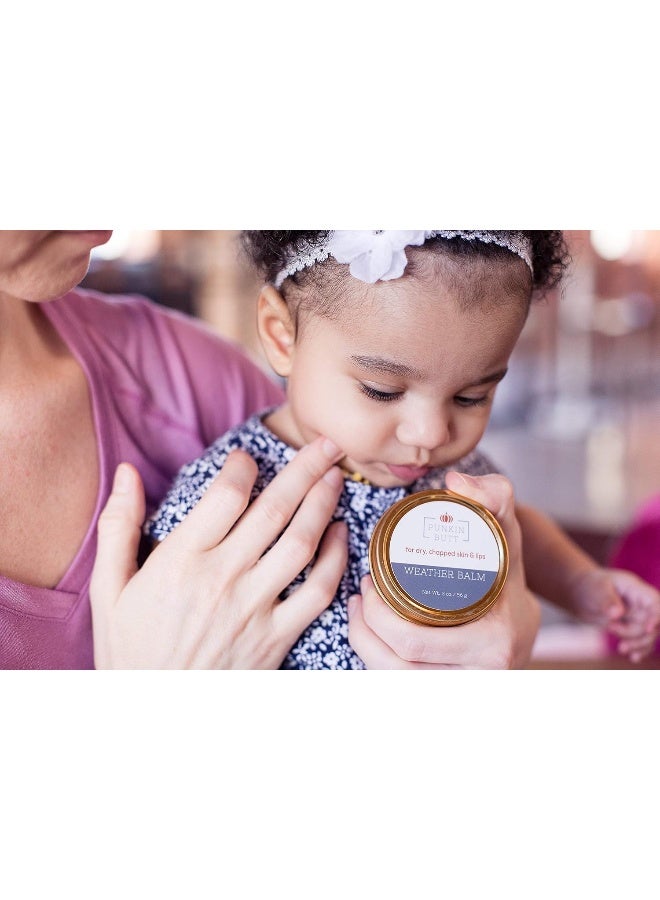 Punkin Butt Baby Weather Balm | Soothes and Protects Chapped Face Skin and Lips | Soft Vanilla Scent | 2 oz - Image 5