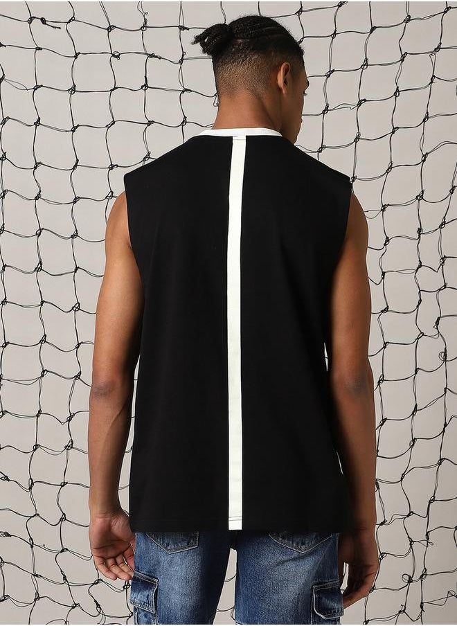 Hubberholme - Graphic Print Round Neck Cotton Oversized T-Shirt by Styli - Image 1