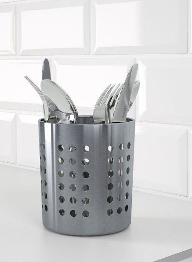 ORDNING Stainless Steel Cutlery Stand Silver 13.5centimeter - Image 2