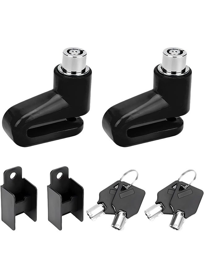 meayul Motorcycle Bike Anti-Theft Wheel Disc Brake Lock, 2 PCS Motorcycle Disc Brake Lock, Mountain Road Bike Padlock with Keys - Image 1