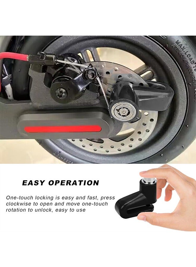 meayul Motorcycle Bike Anti-Theft Wheel Disc Brake Lock, 2 PCS Motorcycle Disc Brake Lock, Mountain Road Bike Padlock with Keys - Image 5