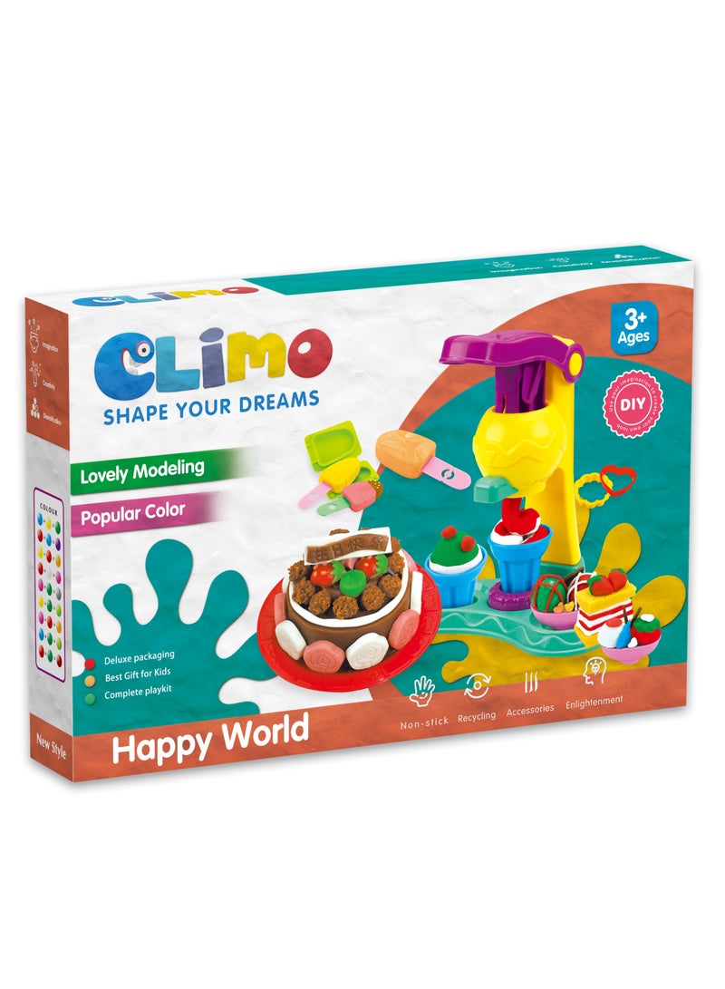 كلايمو - مجموعة لعب الصلصال الملونة (24 عبوة) | صلصال آمن وغير سام مع قوالب وأدوات تشكيل | لعبة تعليمية وإبداعية للأطفال - Image 1
