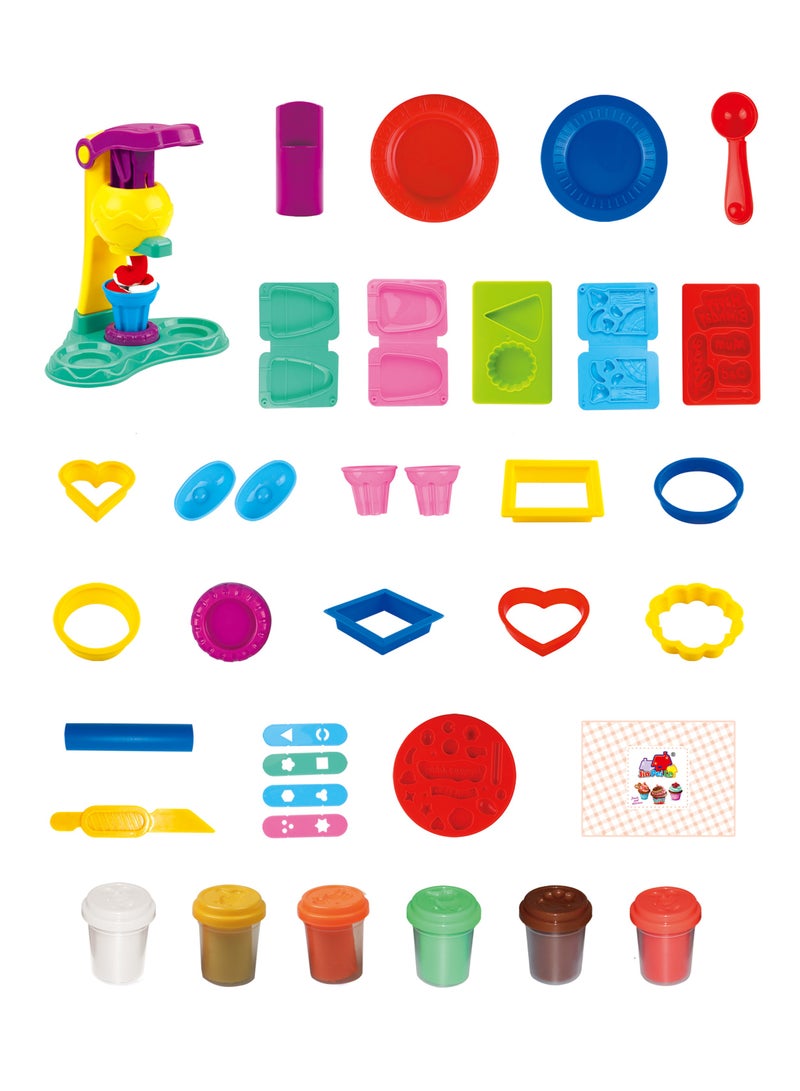 كلايمو - مجموعة لعب الصلصال الملونة (24 عبوة) | صلصال آمن وغير سام مع قوالب وأدوات تشكيل | لعبة تعليمية وإبداعية للأطفال - Image 2