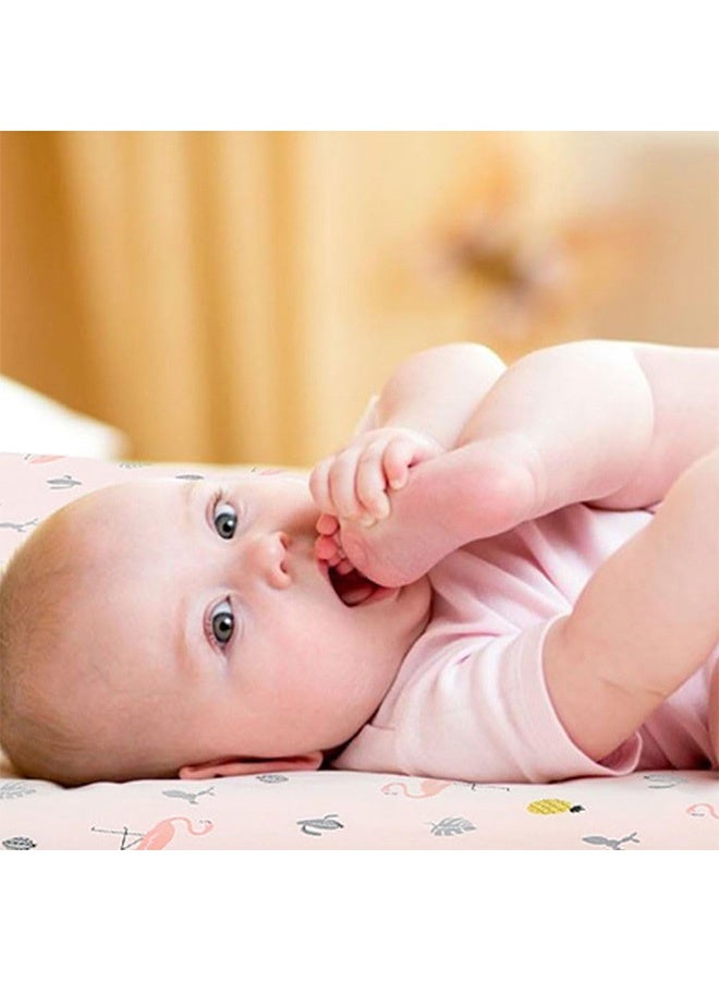 Peachjoy Organic Crib Sheets, 2 Pack Fitted Crib Sheet for Standard Crib Toddler Mattress, Soft Organic Cotton Baby Sheet Unisex Crib Fitted Sheet 70x130cm (Bunny+Car) - Image 4