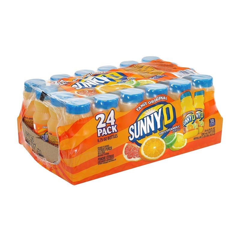 Sunny Delight Tangy Original Orange Flavored Citrus Punch, 6.75 oz., 24/Pack (01286) - Image 1