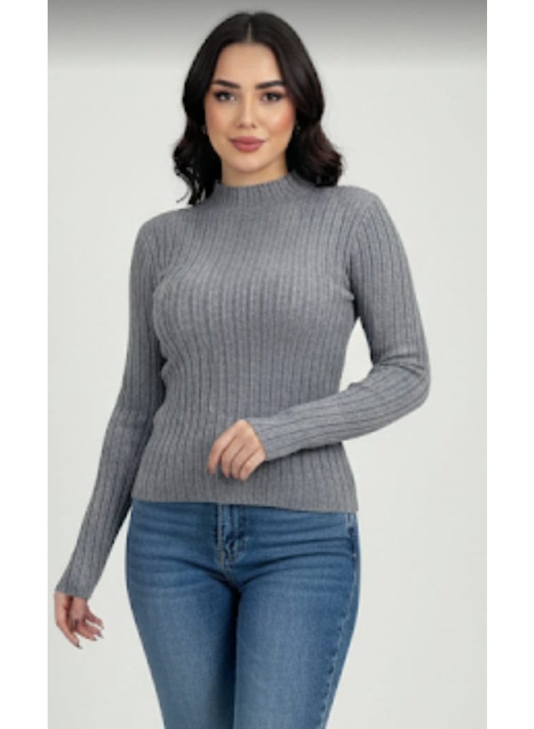 بودي حريمي مضلع كم طويل – تصميم أنيق وخامة مرنة تناسب جميع الإطلالات - وان سايز - Image 4