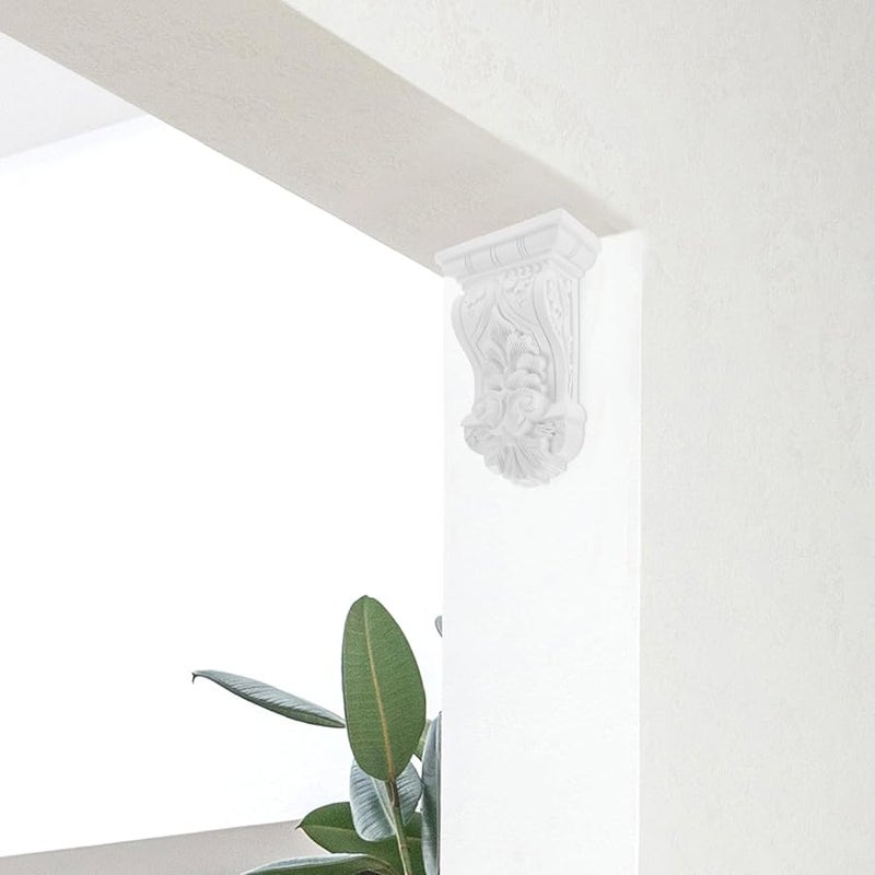 قوس براكيت لاصق ذاتي أبيض، مادة ABS عالية الكثافة، للاستخدام الداخلي والخارجي - Image 5