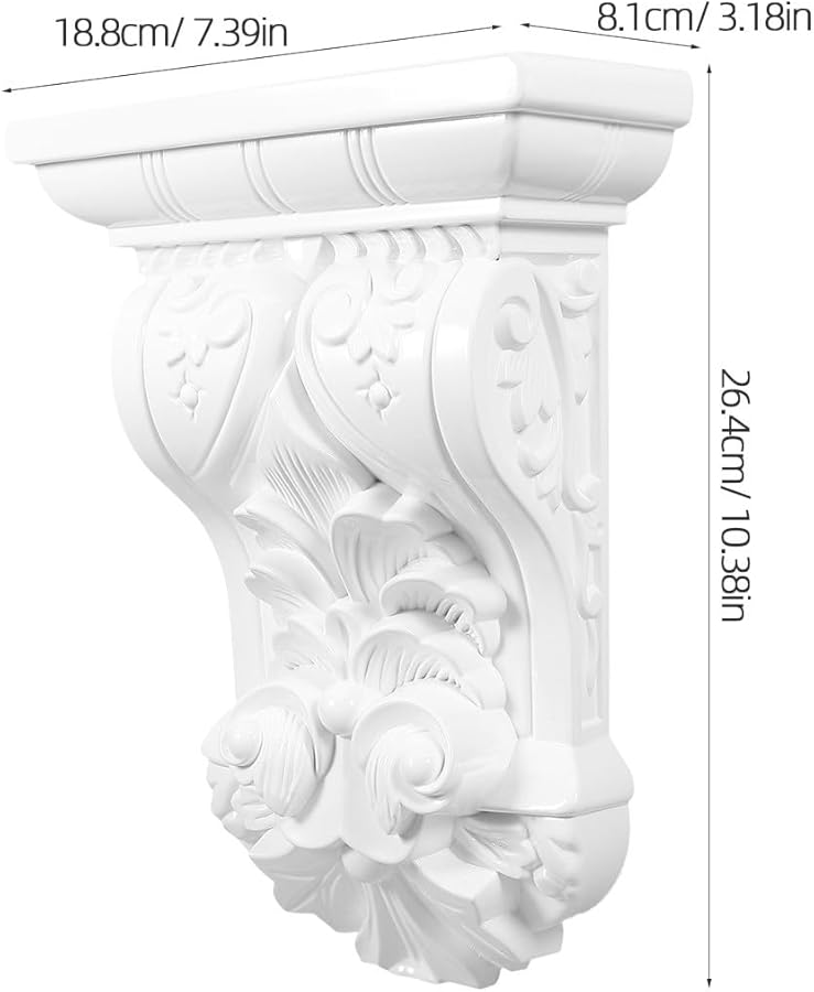 قوس براكيت لاصق ذاتي أبيض، مادة ABS عالية الكثافة، للاستخدام الداخلي والخارجي - Image 3