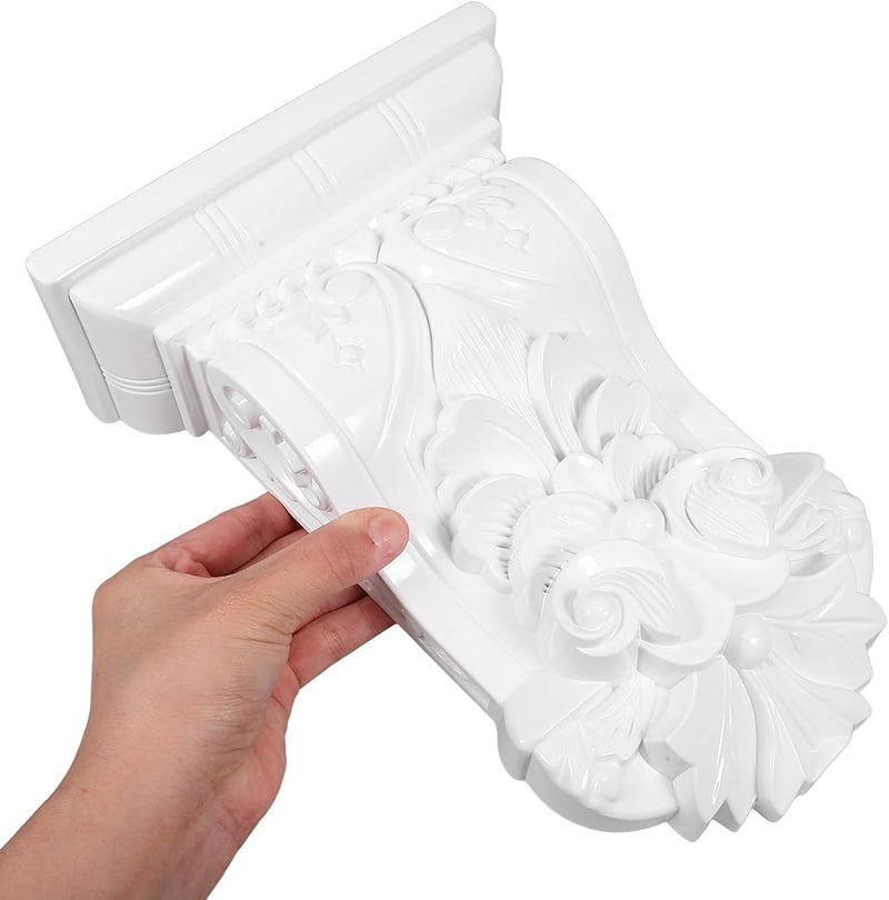 قوس براكيت لاصق ذاتي أبيض، مادة ABS عالية الكثافة، للاستخدام الداخلي والخارجي - Image 4