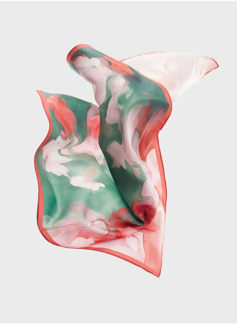 مانجو Printed Tulip Light Weight Scarve
