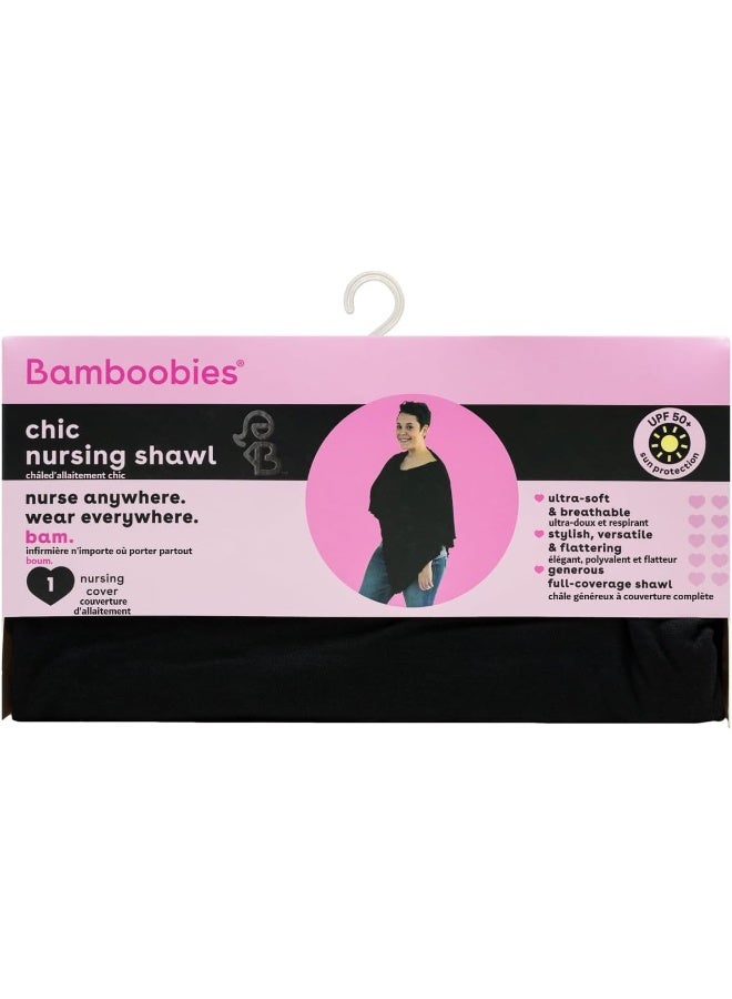 Bamboobies Chic Nursing Shawl, Black - Image 2