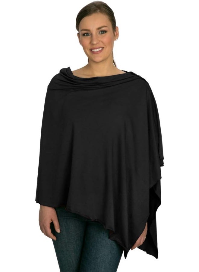 Bamboobies Chic Nursing Shawl, Black - Image 1