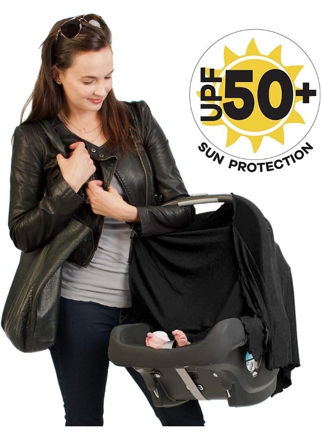 Bamboobies Chic Nursing Shawl, Black - Image 5