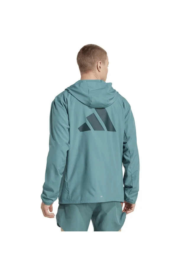 Adidas Run It Jacket M Green Running Jackets For Men