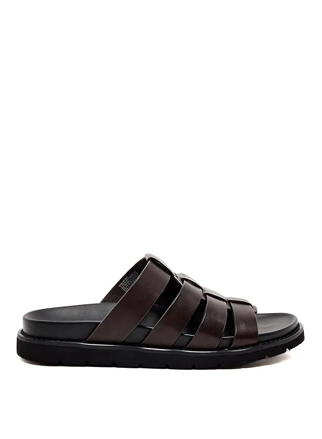 Ankaraa Brown Men's Casual Sandals