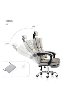 Organized Home Family Office Chair with Lumbar Support High Back PC Adjustable Swivel Gaming Chair Reclining Gaming Chairs with Armrest and Footrest Ergonomic Recliner Chair  - Image 3