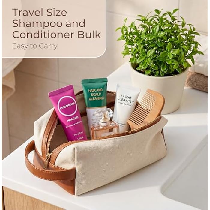 Zhjianup Travel Size Shampoo and Conditioner Bulk, Trial Individually Wrapped Mini Hair Conditioner and Small Shampoos Men Women Mini Cleansing Toiletries Amenities for Hotel Homeless 1 Fl Oz (Pack of 60) - Image 5