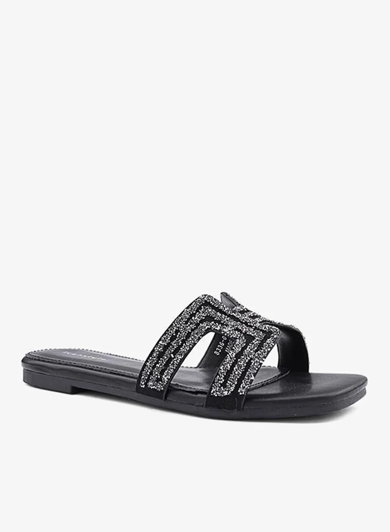 IconStyle Embellished Slide Sandals