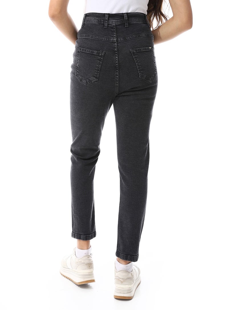 Andora Traditional Five Pockets Skinny Jeans Pants_ Grey - Image 3