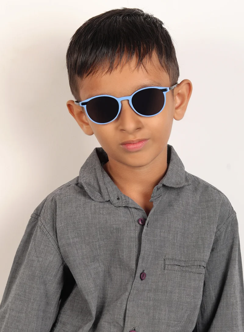 Woggles Stylish Cornflower Blue Wayfarer Kids Sunglasses