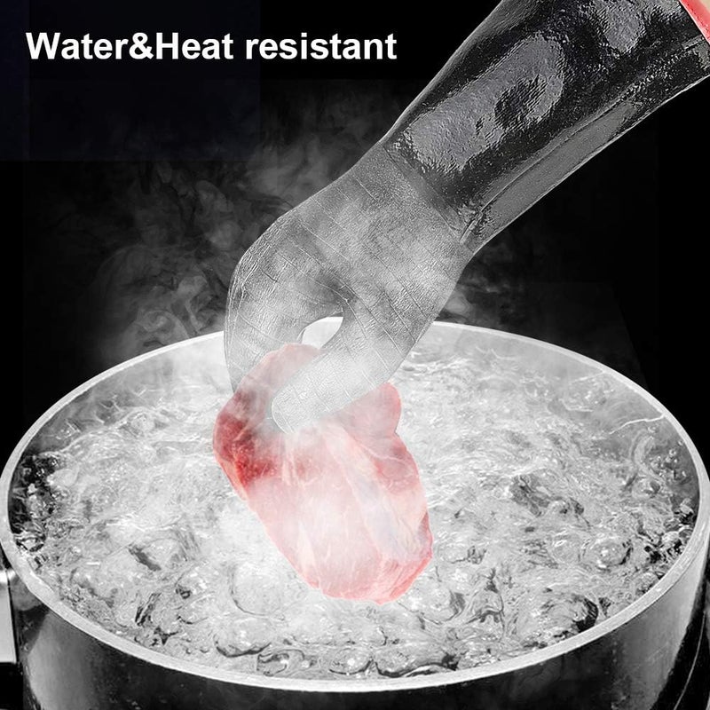Aillary 932°F Extreme Heat Resistant Gloves for Grill BBQ, Waterproof Long Sleeve Pit Grill Gloves for Fryer, Baking, Oven,Smoker,Fireproof, Oil Resistant Neoprene Coating（14-Inch ） - Image 3