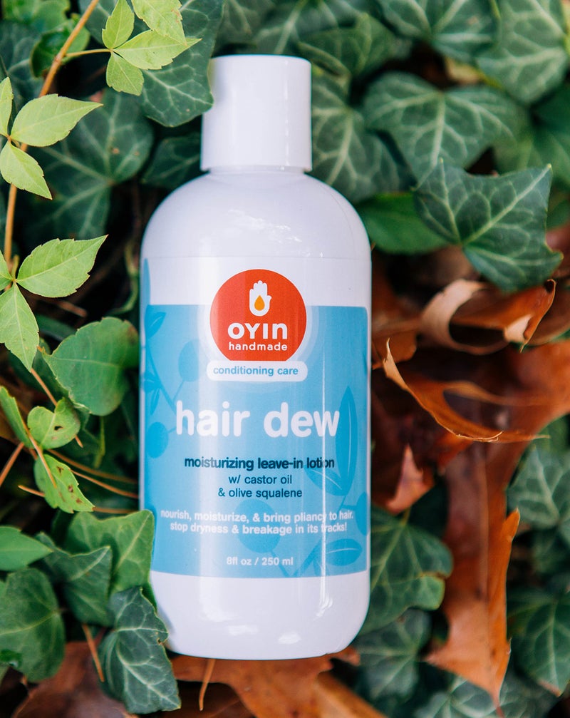 Oyin Handmade Hair Dew Daily Quenching Hair Lotion with Castor Oil and Olive Squalane, 8 oz - Image 2