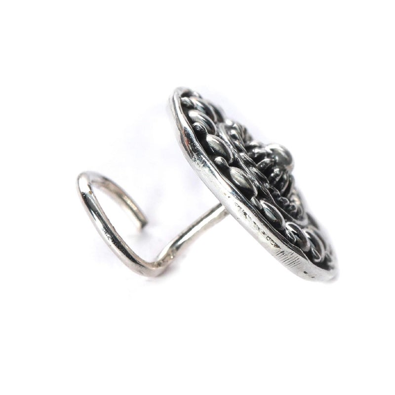 JSAJ Store Stone Nose Pin Wire Nose Pin in Pure 92.5 Sterling Silver - Image 3