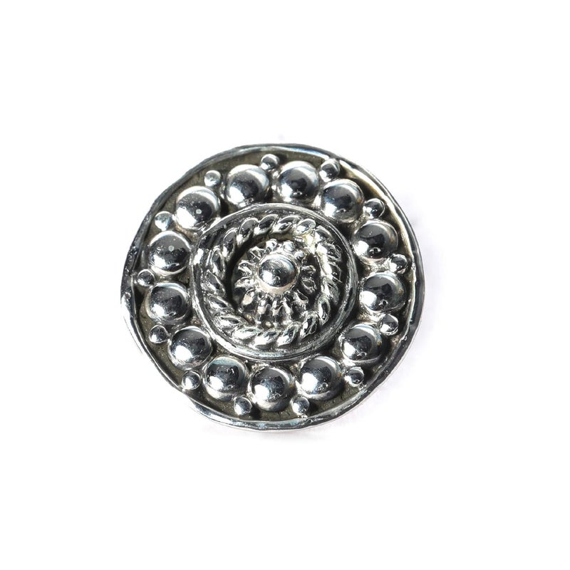 JSAJ Store Stone Nose Pin Wire Nose Pin in Pure 92.5 Sterling Silver - Image 1