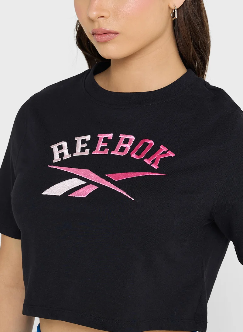 Reebok Iris 2 Crew Neck Cropped T-Shirt