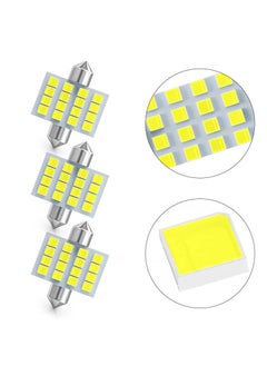 Excefore Led Car Bulb, 8pcs Super Bright White Double Tip 2835 31mm 16SMD Led Car Lights Bulb for Car Interior Dome Map Trunk Light  - Image 2