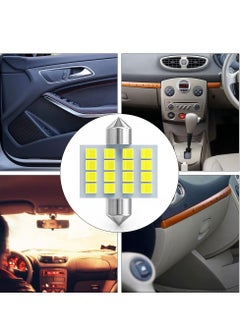 Excefore Led Car Bulb, 8pcs Super Bright White Double Tip 2835 31mm 16SMD Led Car Lights Bulb for Car Interior Dome Map Trunk Light  - Image 5
