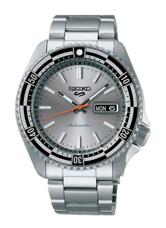 Seiko New 5 Sports Automatic Silver Dial Men's Watch - SRPK09K1  - Image 1
