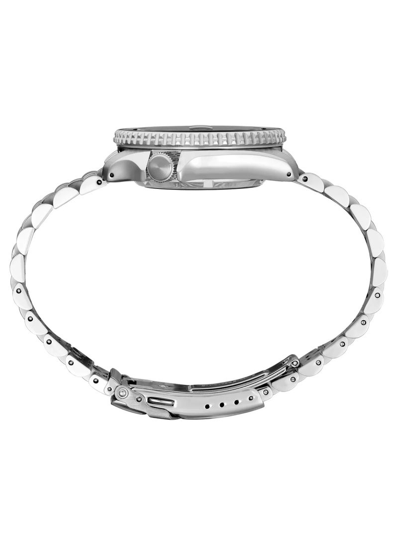 Seiko New 5 Sports Automatic Silver Dial Men's Watch - SRPK09K1  - Image 4