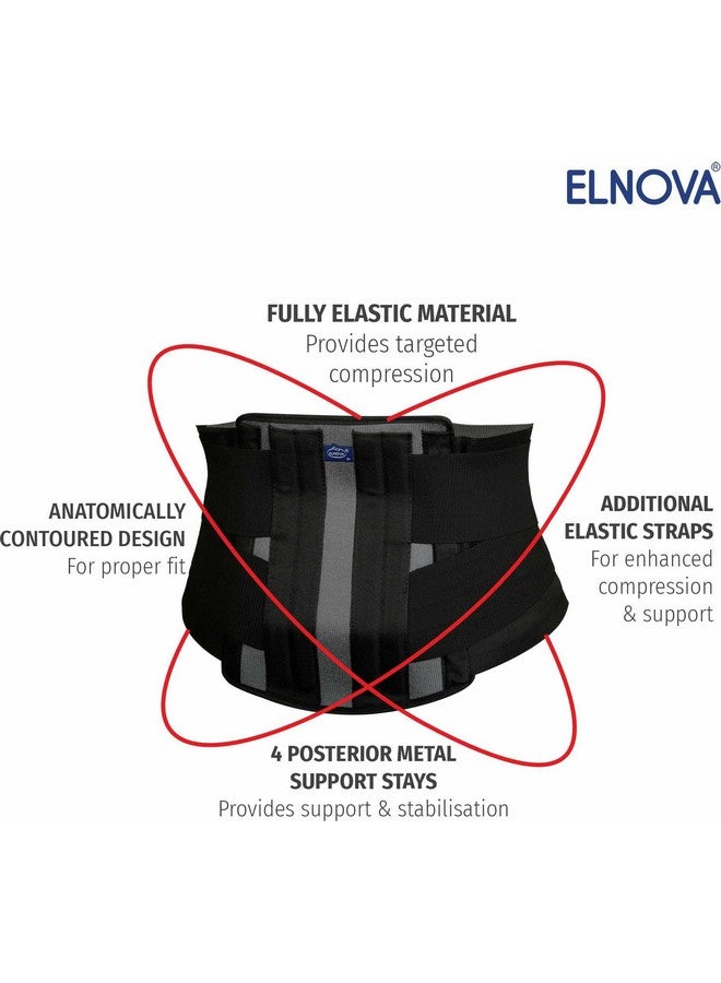 Elnova Lumbo Sacral Corset (Back Pain Belt) (XXLarge - For Hip Circumference of 110-120 cm, Black)… - Image 5