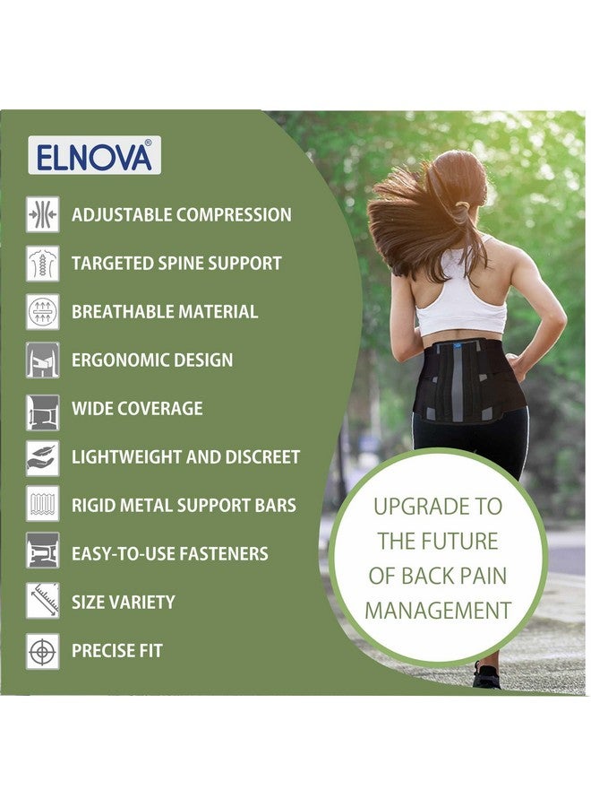 Elnova Lumbo Sacral Corset (Back Pain Belt) (XXLarge - For Hip Circumference of 110-120 cm, Black)… - Image 3