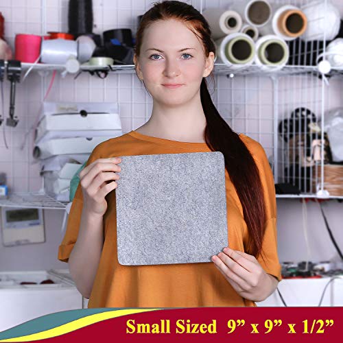 SAVINA Wool Pressing Mat - 9" x 9" Quilting Ironing Pad - 100% New Zealand Felted Wool Iron Board for Quilters, Great for Quilting & Sewing Projects by Savina - Image 3