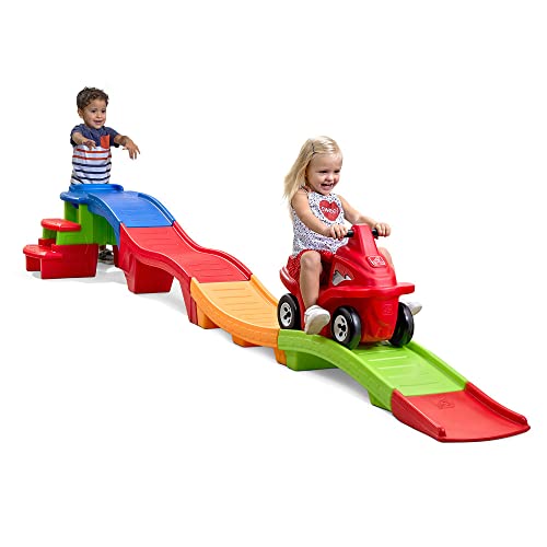 Step2 Farther Faster Coaster Track Expansion Pack Extra 3 Feet Kids Ride On Toy Roller Coaster Track Push Car IndoorOutdoor Playset Made of Durable Plastic For Toddlers 25 Years Old - Image 5