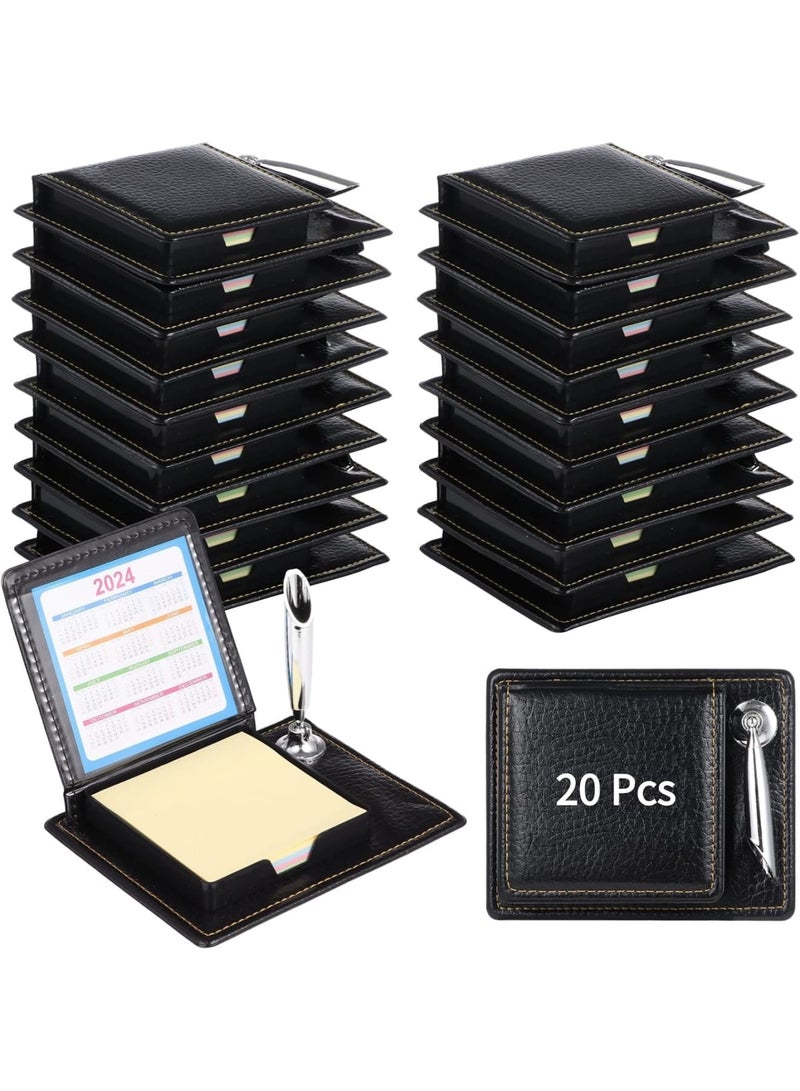 Luckam 5-Pcs Sticky Note Holder Set, Appreciation Gifts with PU Leather Box, Memo and Pen Holder for Office Desk, Thank You Present for Coworkers, Employees, Teachers, Nurses, Staff Recognition Awards - Image 5