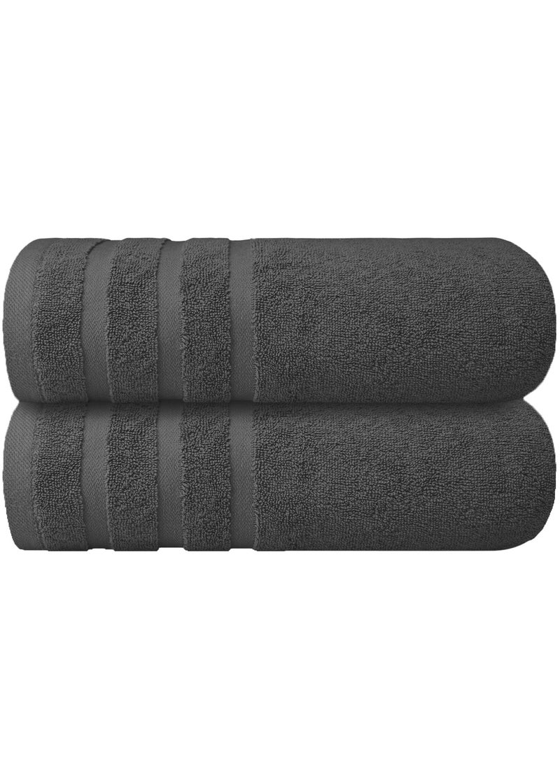 Infinitee Xclusives Premium Cotton Bath Towels Set of 2, 27 x 54 Inches (70 cm x 140 cm) Soft, Highly Absorbent, Quick Dry Towels - Perfect Towels for Bathroom, Gym, Spa & Hotel (Dark Grey) - pzsku/Z5E53BF113C475FD00535Z/45/_/1731047752/2b8bee21-fb2f-453c-8694-ac195f123406