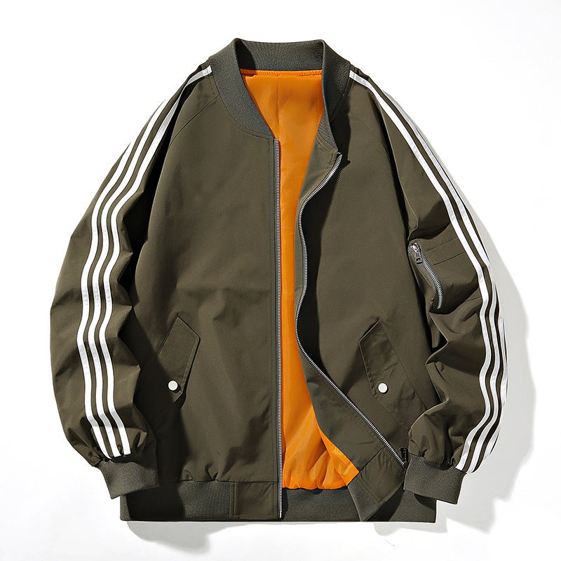 Jacket Men'S Sports Casual Men'S Fashion Brand Baseball Suit Autumn Couple Loose Collar - Image 4
