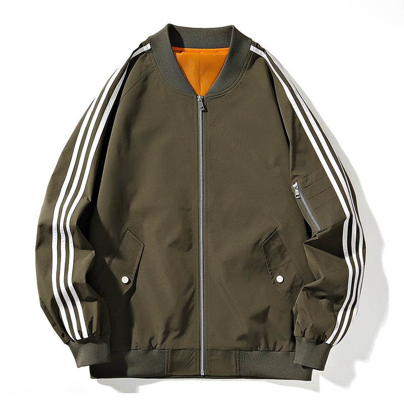 Jacket Men'S Sports Casual Men'S Fashion Brand Baseball Suit Autumn Couple Loose Collar - Image 3